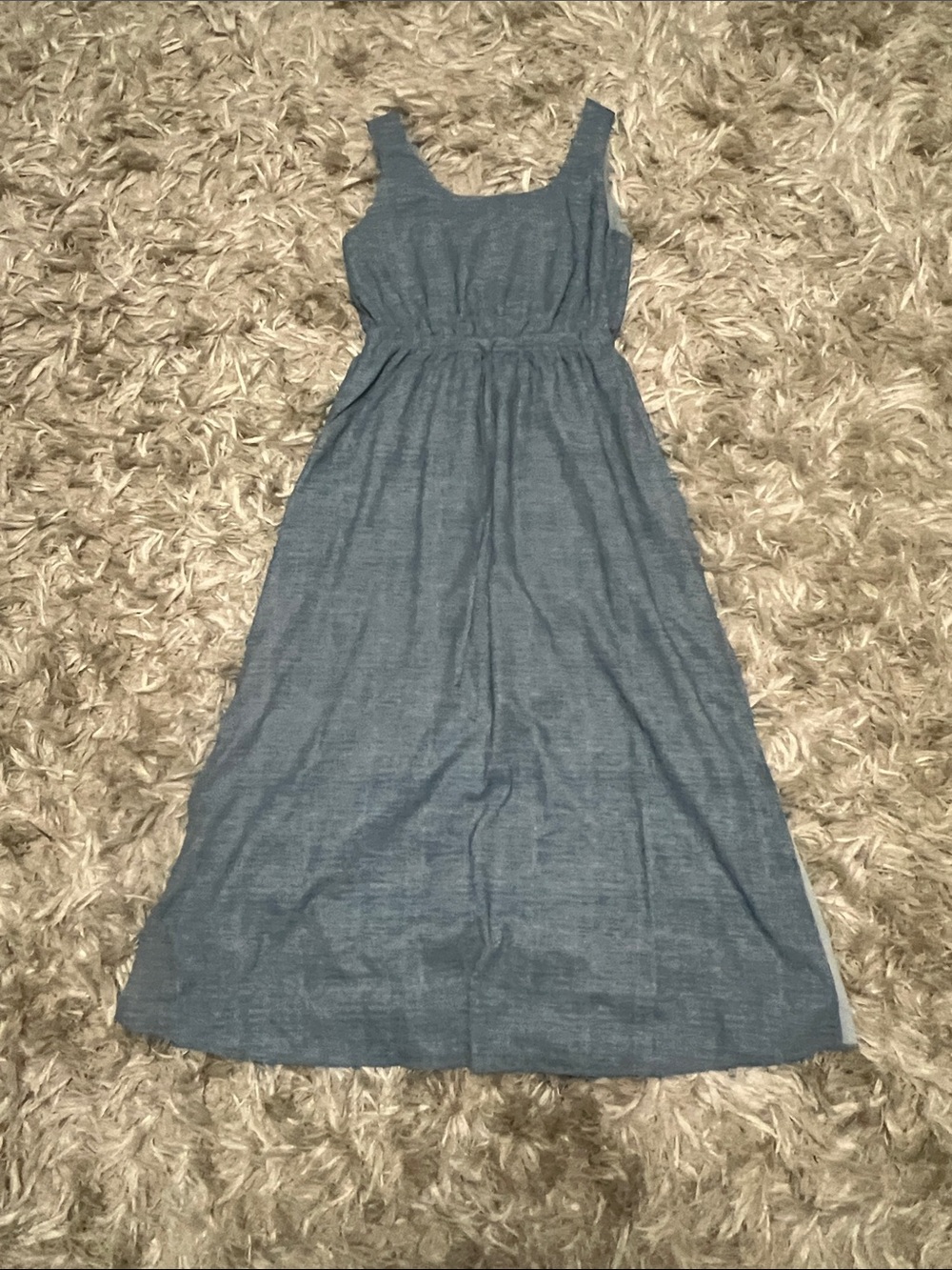 HALARA Slate Blue Sleeveless Maxi Dress